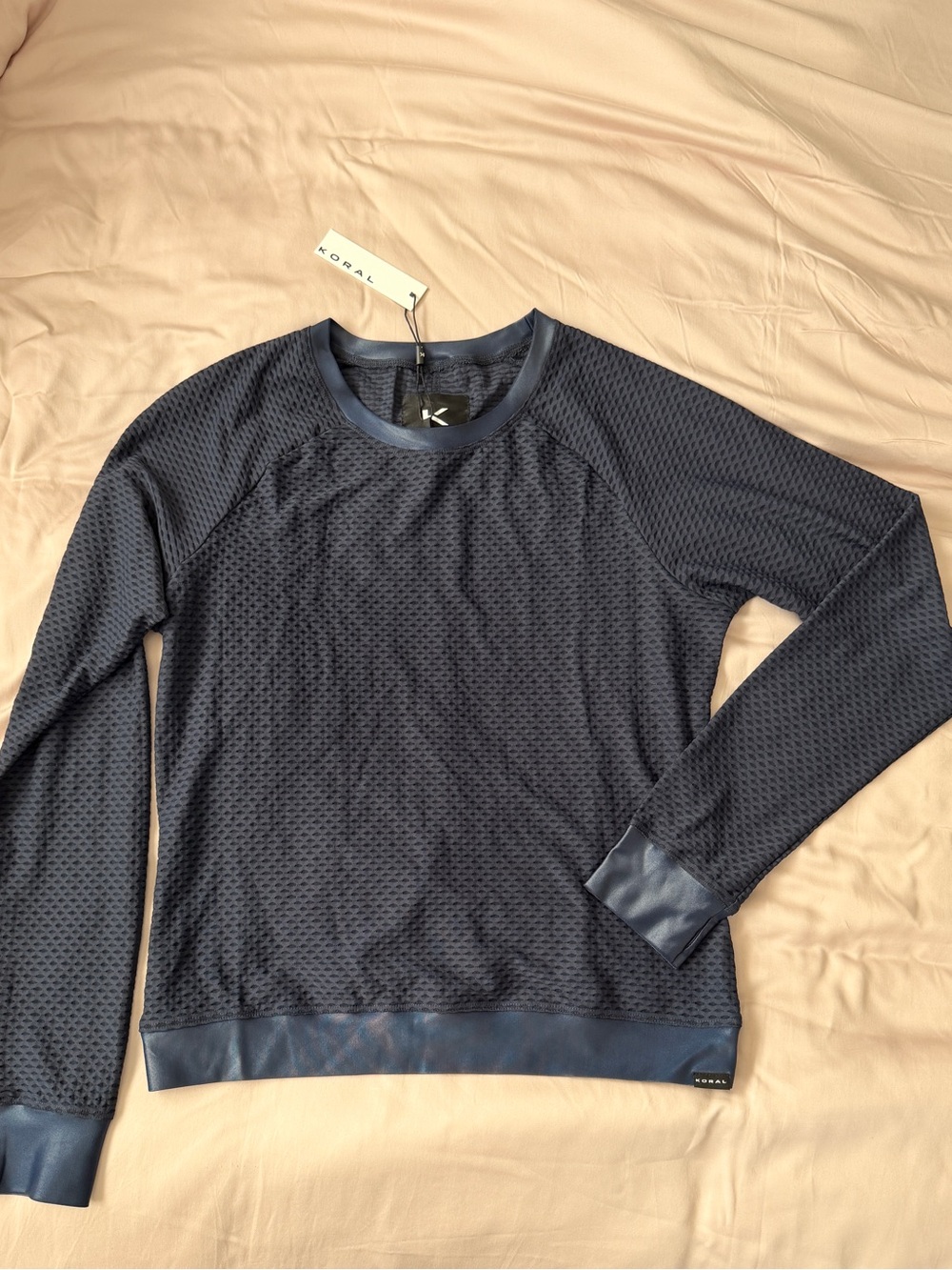 NWT Koral Sofia Netz Pullover - Midnight Blue - Small - Picture 3 of 8